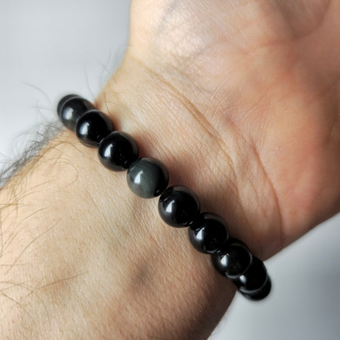 Bracelet Obsidienne Œil Céleste AA 8mm