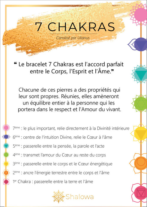 Bracelet ✦ 7 Chakras ✦ Shamballa