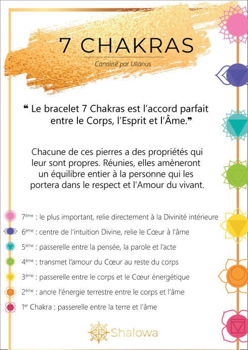 Bracelet ✦ 7 Chakras ✦ Shamballa