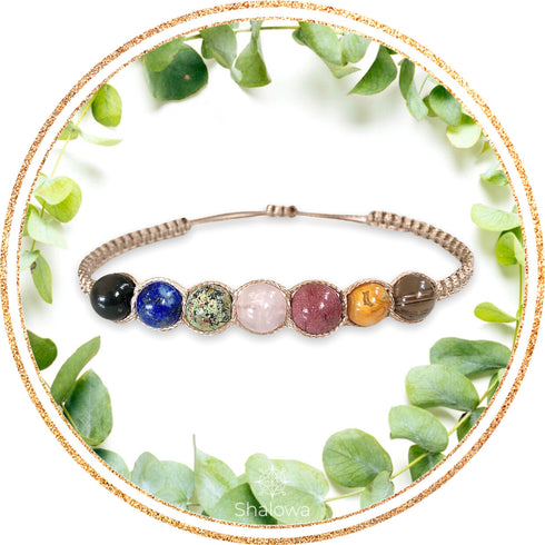Bracelet ✦ 7 Chakras ✦ Shamballa
